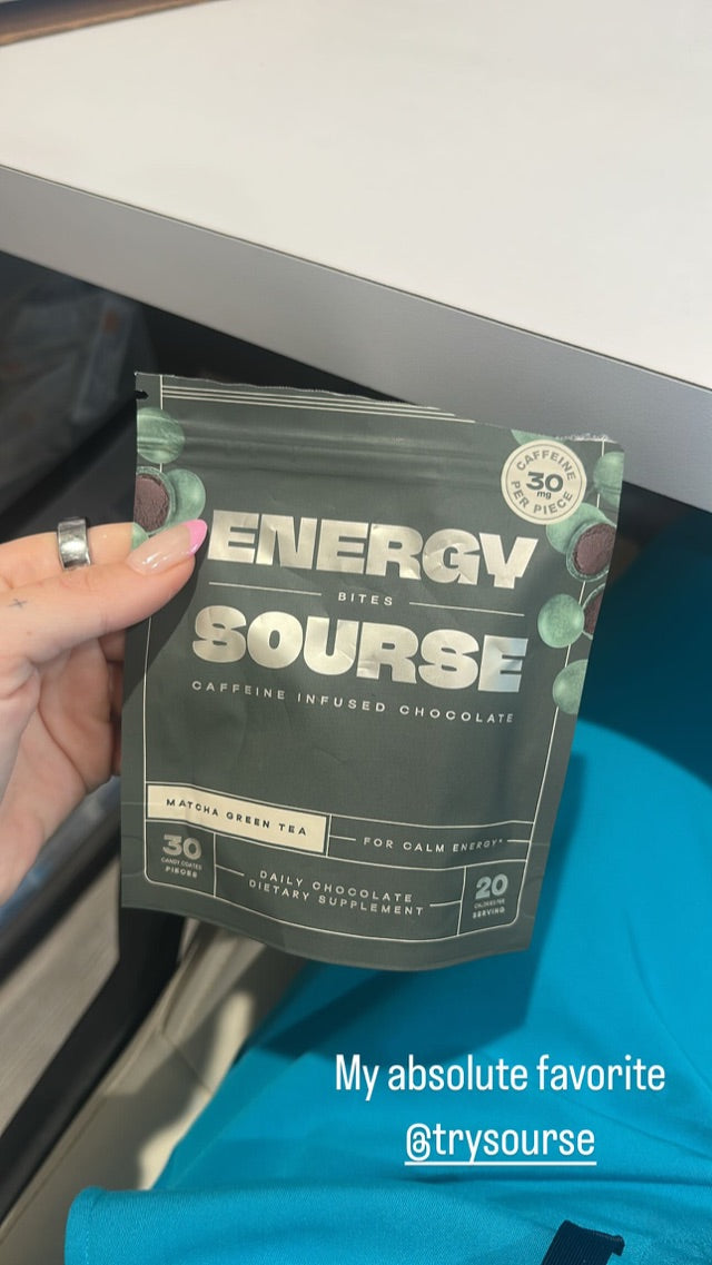 Customer holding Energy Bites