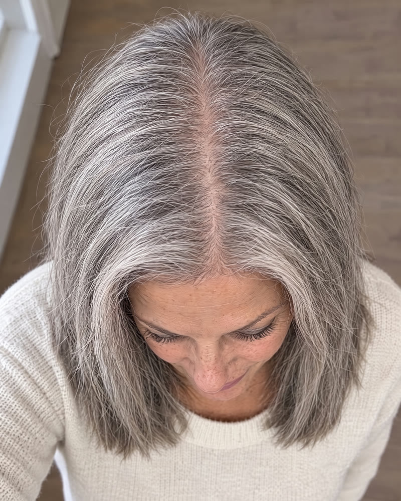 Janet’s part before, with more scalp showing