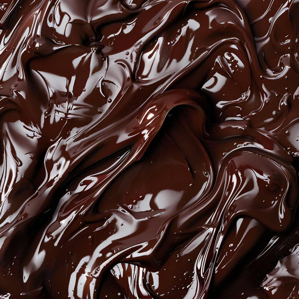 Melting dark chocolate