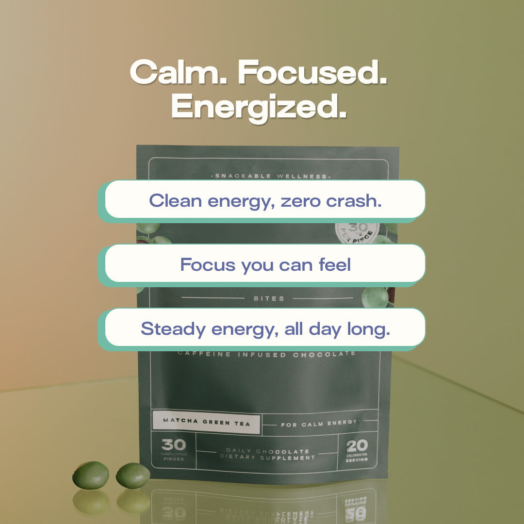 Calm energy from green tea caffeine and L-theanine